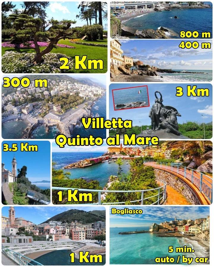 Villetta Quinto Al Mare - 2 Minutes From The Beach Genova Kültér fotó